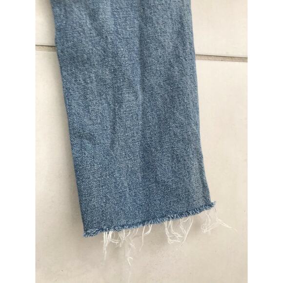 Grlfrnd Karolina High Waist Distressed Cut Off Frayed Denim Jeans - Picture 10 of 10